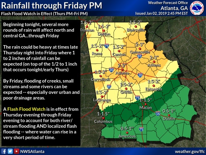Flash Flood Watch From Thursday Evening – Friday Evening | AM 1180 Radio