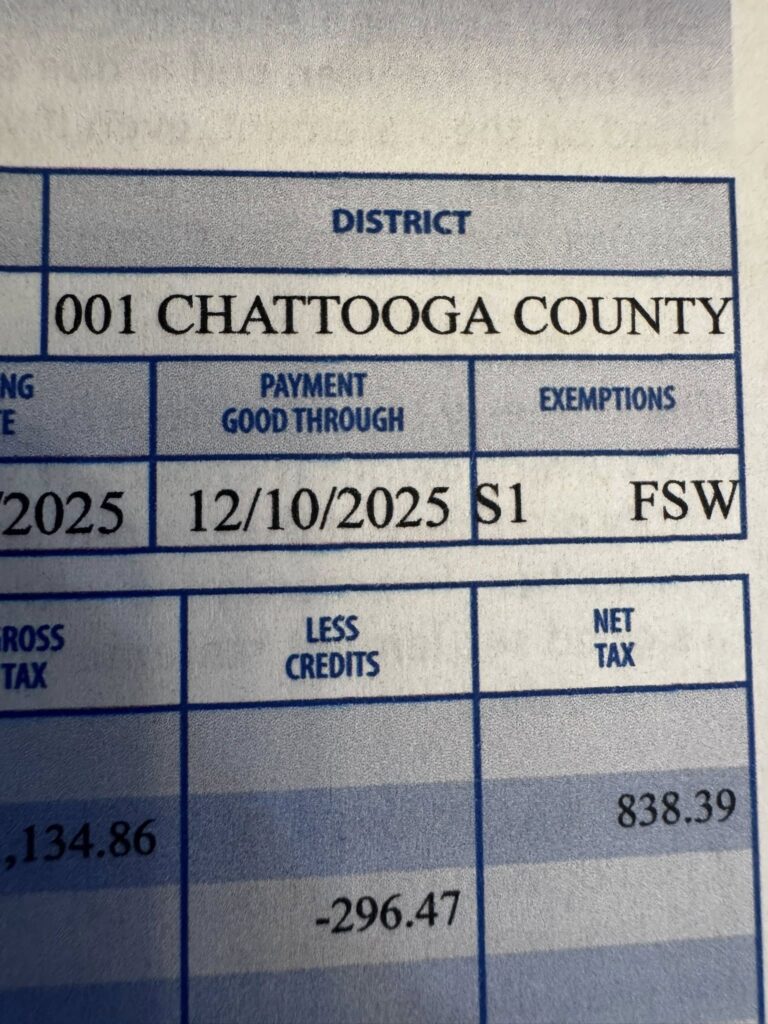 Chattooga County Property Tax Bills Arrive with a Fresh Look and New(00)