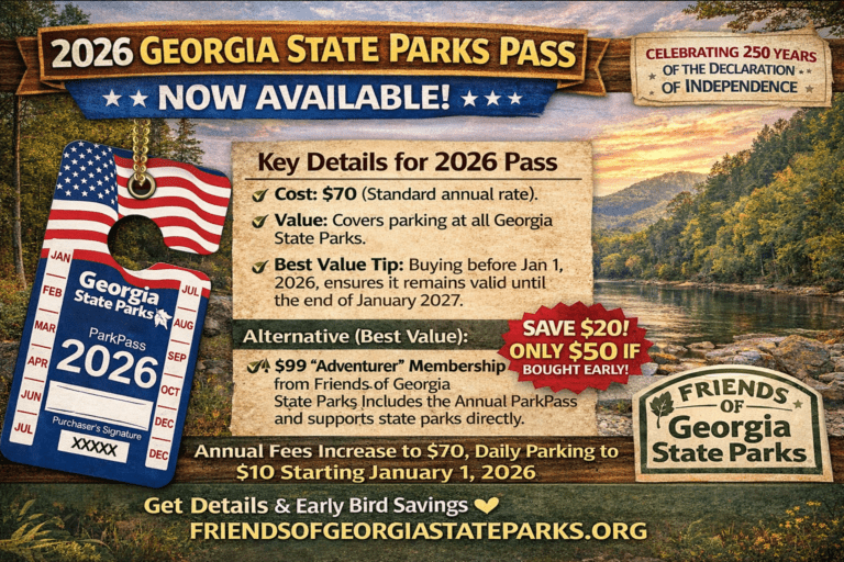 2026 Georgia State Parks Pass Now Available; Fees Increase This Year
